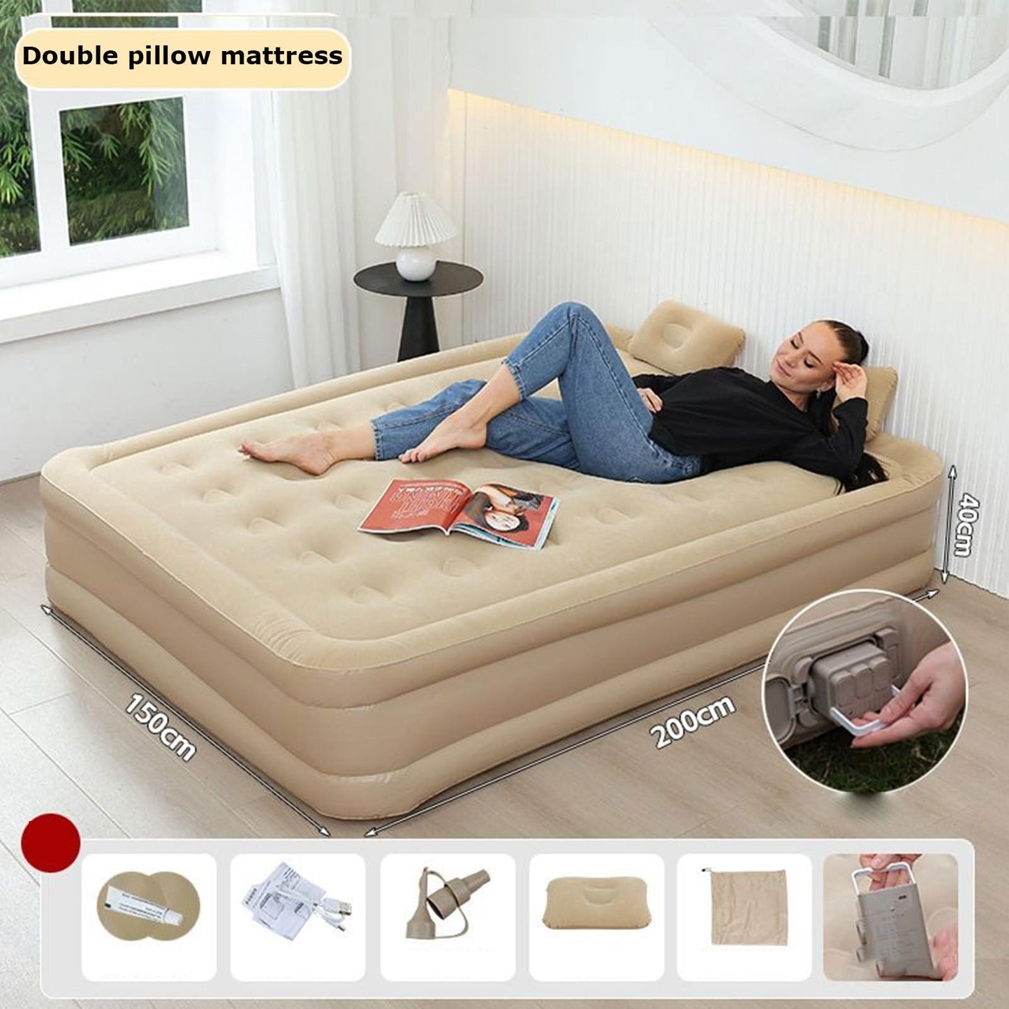 Matelas gonflables 2 place